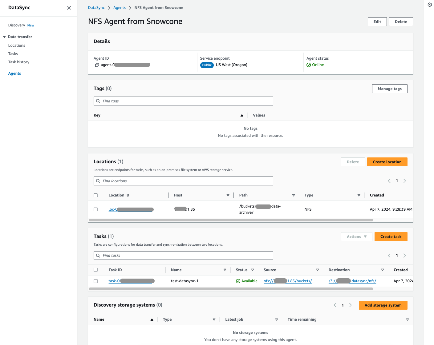 DataSync Agent Verification