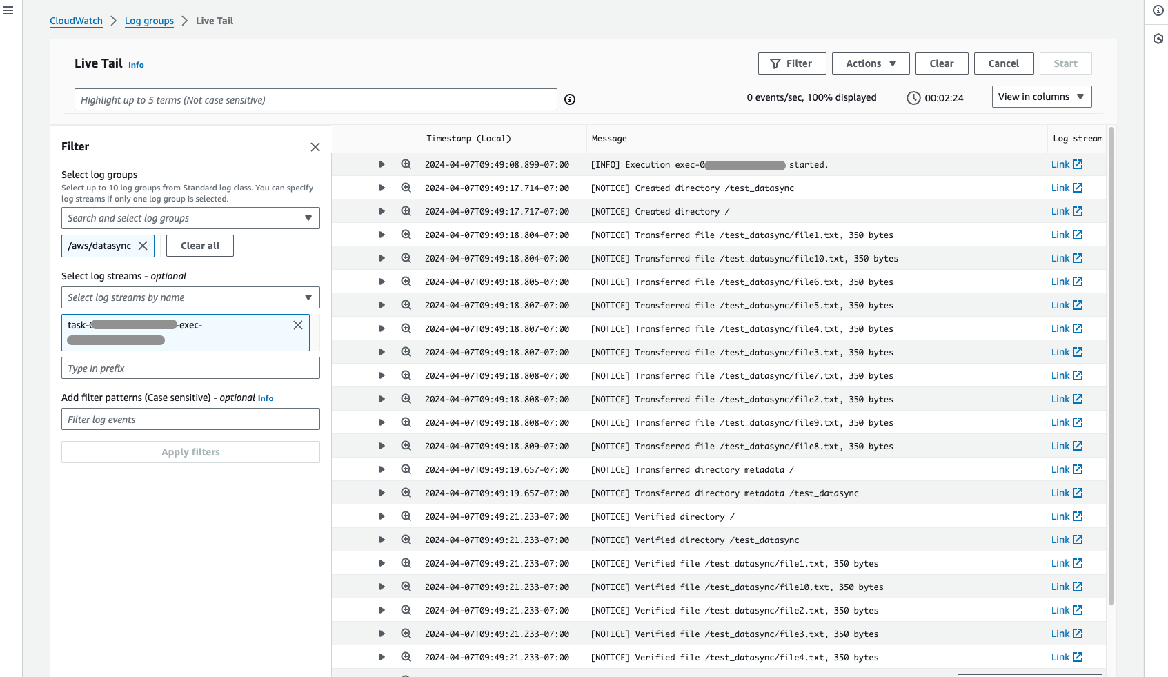 CloudWatch Logging